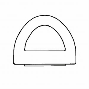 SD - 9x7,5 mm z klejem Uszczelka do okien i drzwi  BIAŁA 