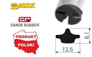 Klin do kabin uszczelka szyby S-765 do uszczelki S-219