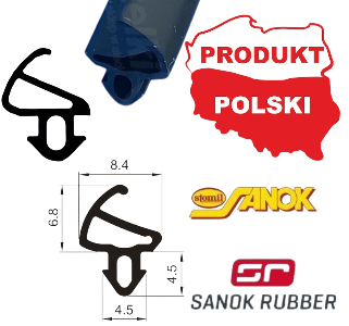 S-1150 USZCZELKA Z CZARNEJ GUMY EPDM DO OKNA PCV PROFIL KOMMERLING  LB