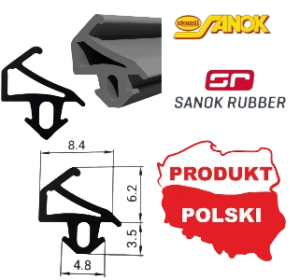 S-1155 uszczelka guma EPDM PLUS-TEC okienna