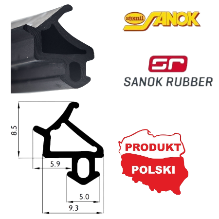 UNIWERSALNA USZCZELKA DO OKIEN PCV S-1530. WYKONANA Z CZARNEJ GUMY EPDM PRZEZ STOMIL SANOK. STOSUJE SIĘ JĄ TAM, GDZIE  POTRZEBNY JEST MAŁY ELEMENT MOCUJĄCY I DUŻA CZĘŚĆ USZCZELNIAJĄCA. DUSTRYBUCJA TRÓJMIASTO POMORSKIE ORION GDYNIA HUTNICZA 12