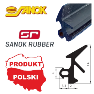 S-185 Uszczelka okienna okna guma EPDM THYSSEN