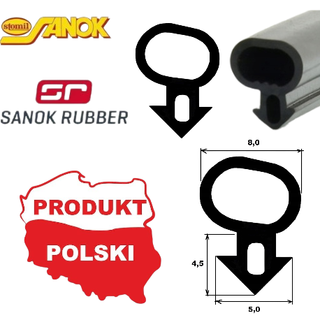 S-232 USZCZELKA SYSTEMU PANORAMA. CZARNA GUMA EPDM