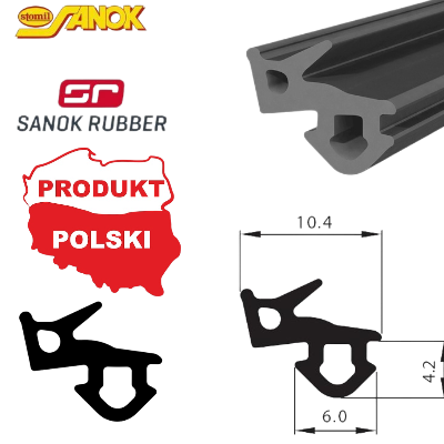 USZCZELKA DO OKIEN PCV S-1126 CZARNA