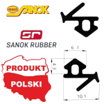 S-834X - Uszczelka okienna profil okna PCV - guma EPDM VEKA 
