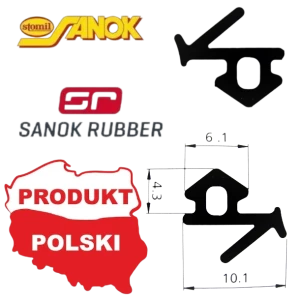 S-834X - Uszczelka okienna profil okna PCV - guma EPDM VEKA 