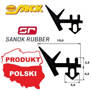 S-233 - Uszczelka do okna PCV  guma EPDM okien  systemu Panorama