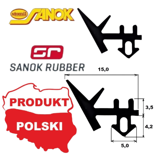 USZCZELKA S-233 DO OKNA PCV PANORAMA WYKONANA Z CZARNEJ GUMY EPDM IDEALNIE PASUJE Z USZCZELKĄ S 232 POKRYTA JEST WARSTWĄ SILIKONU DLA ŁATWIEJSZEGO MONTAŻU. PRODUCENT STOMIL SANOK DYSTRYBUCJA ORION GDYNIA