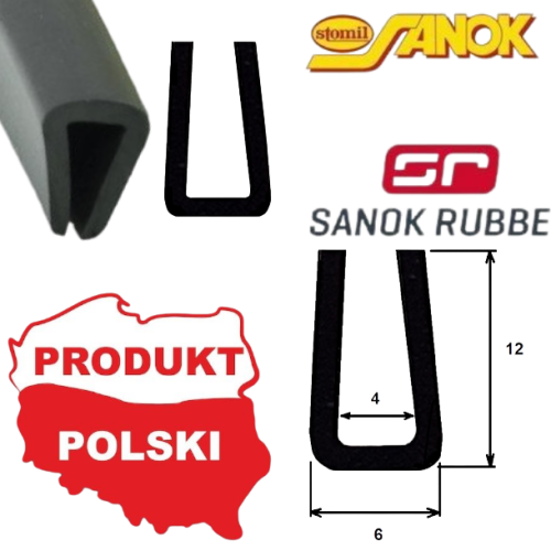USZCZELKA S-583 WYKONANA Z CZARNEJ GUMY EPDM.  SZNUR GUMOWY DO BLACHY SZYBY. PRODUCENT STOMIL SANOK. USZCZELNIENI RANTÓW DO 4 MM O PODSTAWIE KWADRATOWEJ. DYSTRYBUCJA ORION GDYNIA