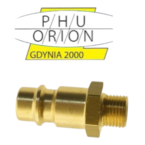 szybkozlacze mosiądz 1/2" GZ wtyk z gwintem