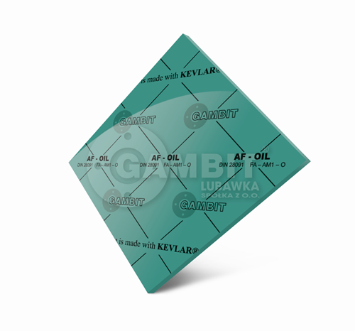 Formatka z płyty na uszczelki bezazbestowe o grubości 2 mm i wymiarach 300x300 mm. Na zamówienie inne rozmiary. Odporne na benzyny oleje woda morska para wodna. Producent GAMBIT Lubawka. Dystrybucja Orion Gdynia