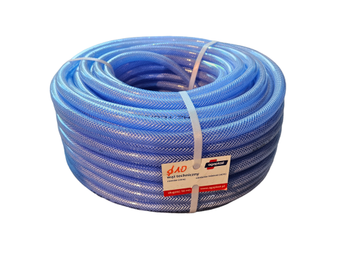 Wąż PCV  zbrojony do paliw benzyn i olejów fi 10 mm. ścianka 1,7 mm, Kolor niebieski. Oplot stilonowy. Producent Agaplat Vartco.  Rolki po 25 lub 50 mb. Sprzedaż na metry. Dystrybucja ORION GDYNIA