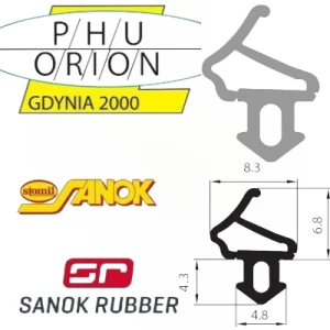 S-1172A Uszczelka oporowa szara RAL 7035 ALUPLAST